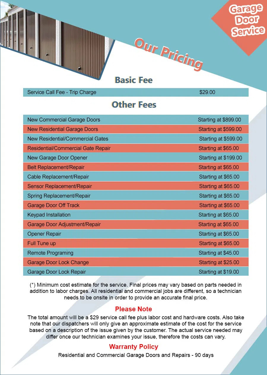 Golden Garage Door Service Canoga Park, CA 818-691-5820